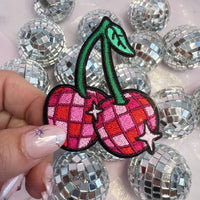 Disco Ball Cherries Patch