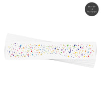 Rainbow Confetti Temporary Tattoo