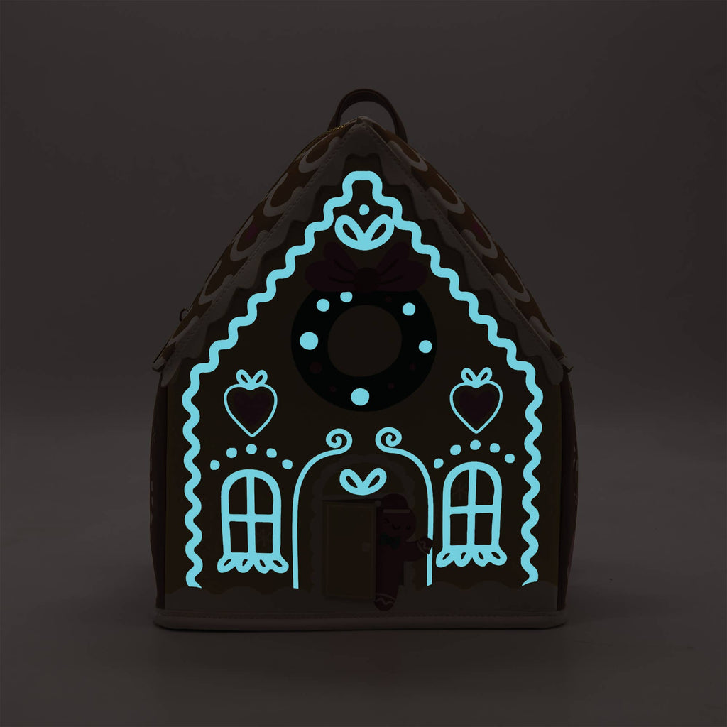 GLOW-IN-THE-DARK Gingerbread House Backpack 🏠