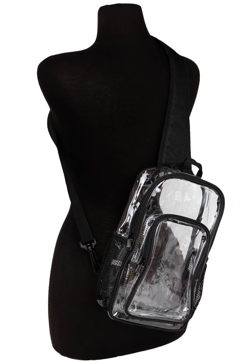 Large Transparent Clear Durable PVC Sling Bag