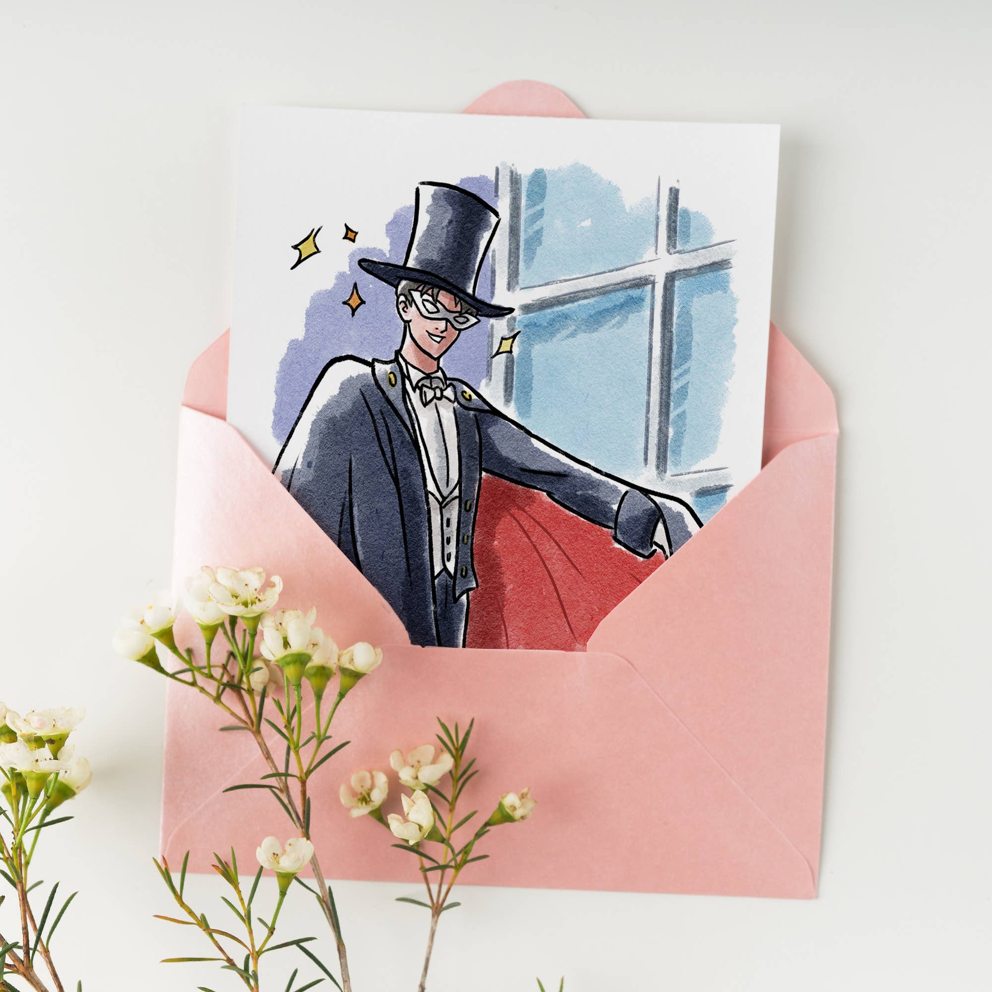 "Work Here is Done" Lunar Guardian Manga Anime Card