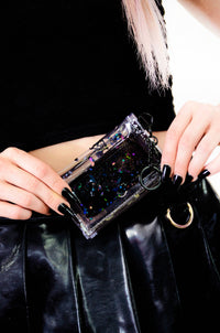 Liquid Glitter Tiny Wallet - Bewitched