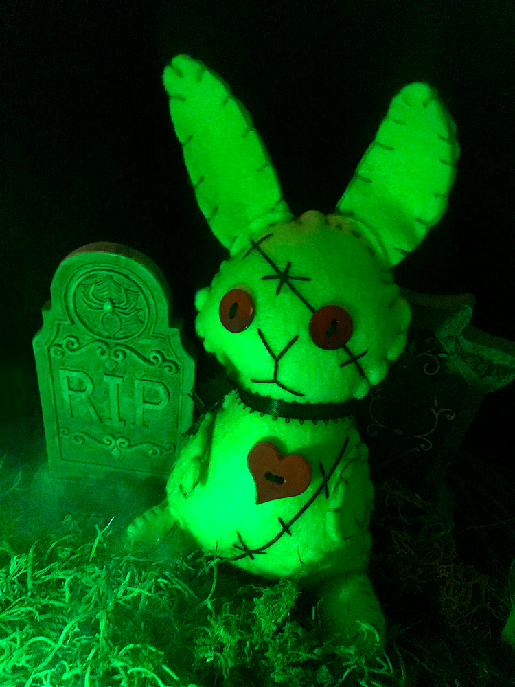 Zombie Bunny (White) Plush