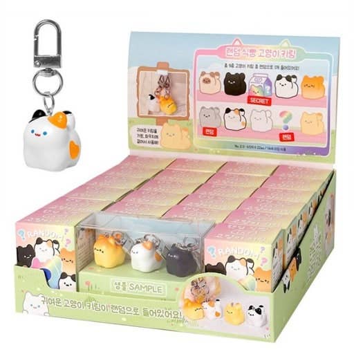 Kawaii Bread Cat Keychain – Mystery Blind Box