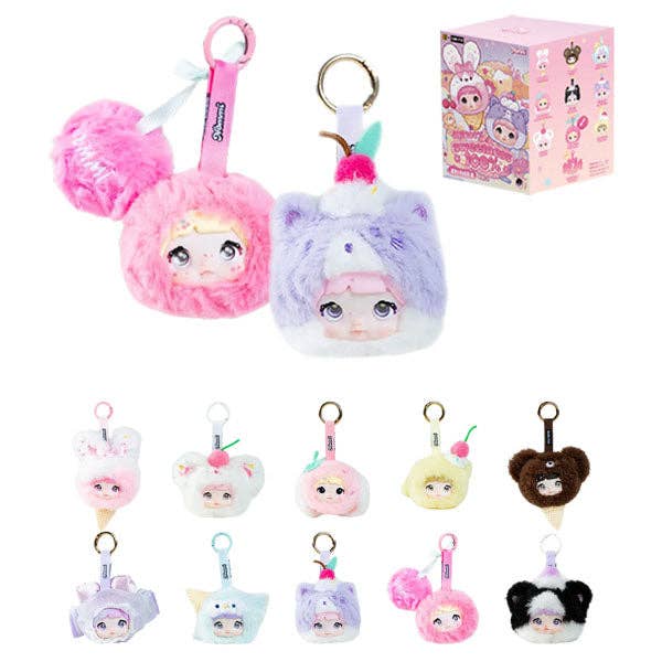 Nommi 100% Sweetness Series Kawaii Plush Doll Keychain Blind Box (1pc)