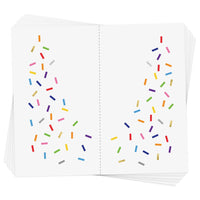Rainbow Sprinkle Eye Jewel Temporary Tattoo
