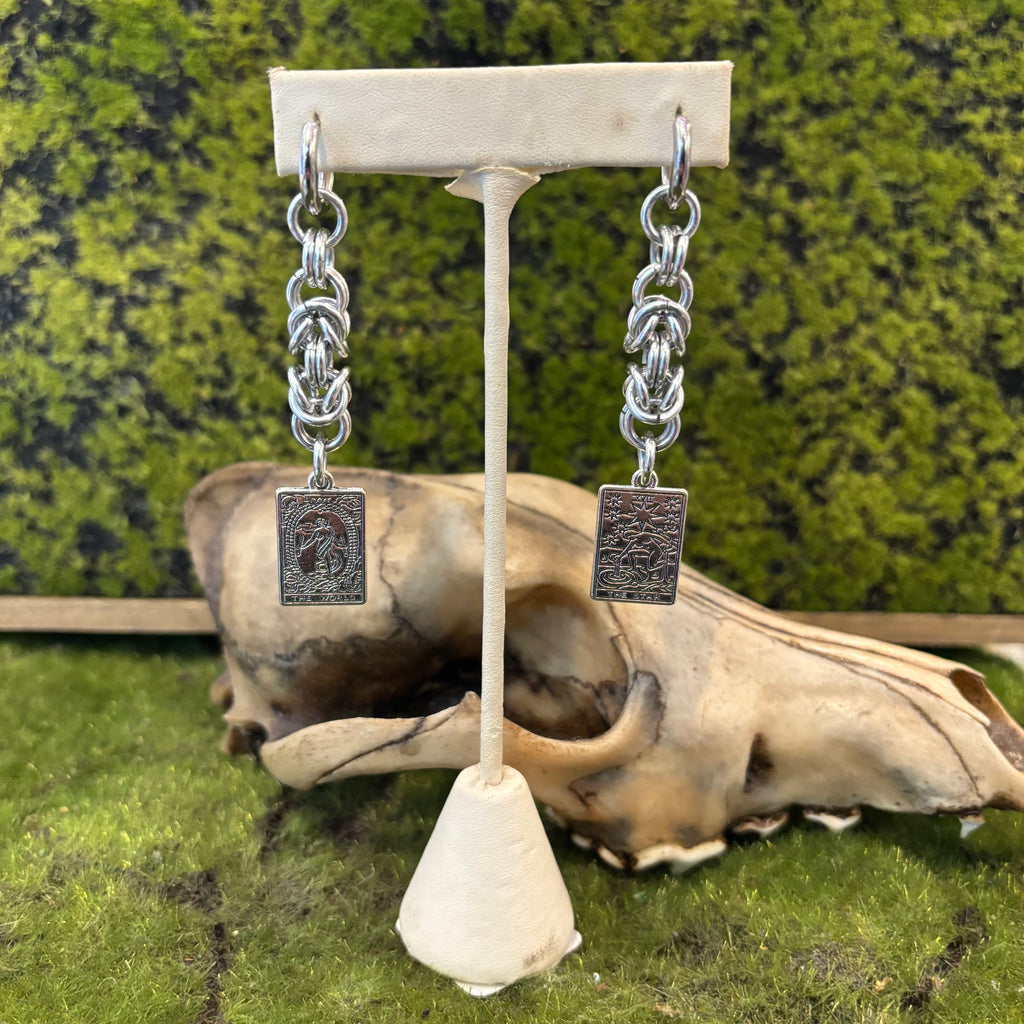 Tarot Chainmail Earrings