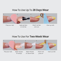 Summer Berry French Almond Nails - Press On Nails | Long Lasting & Reusable