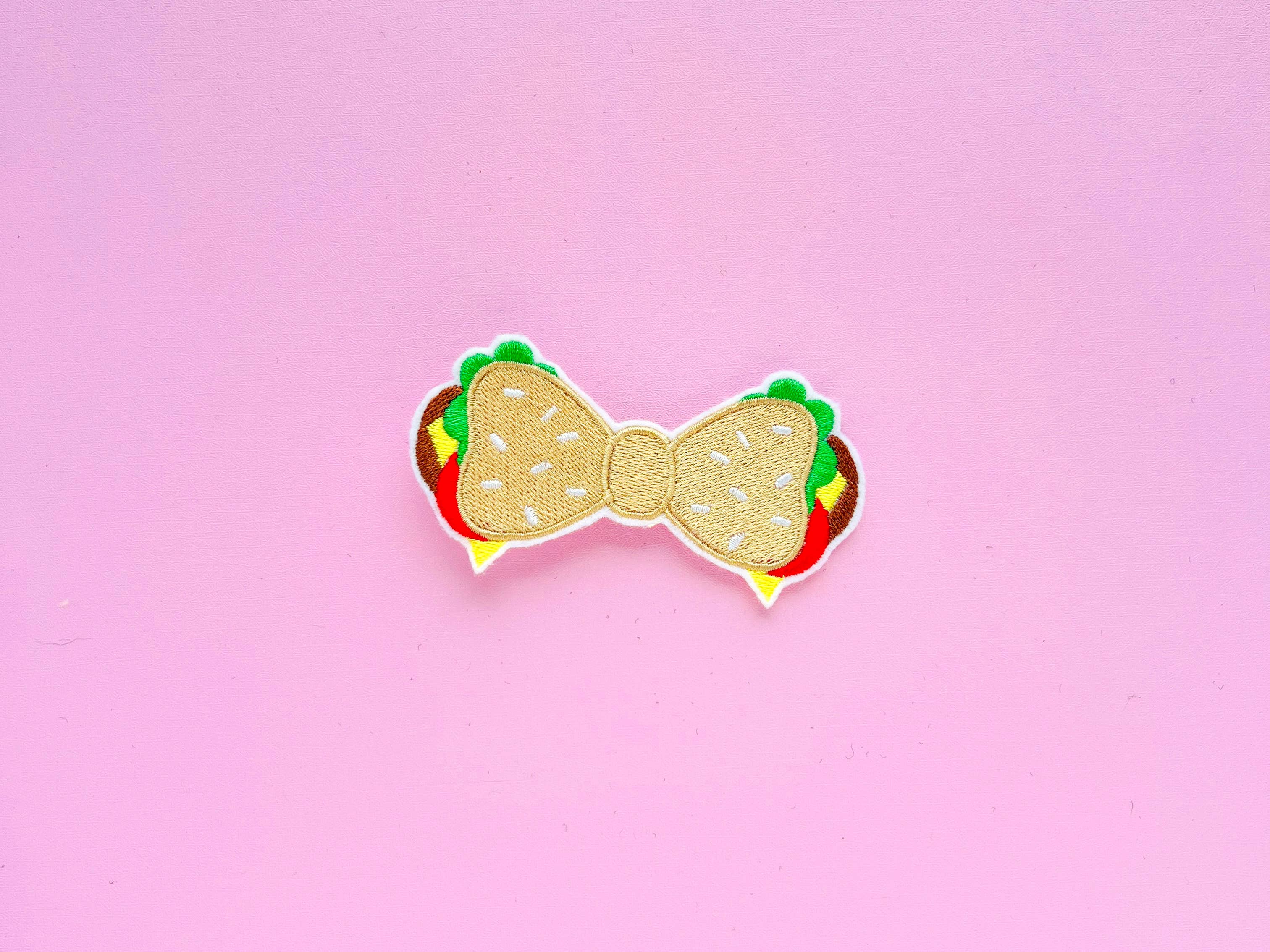 Kawaii Hamburger Hair Bow For Girls