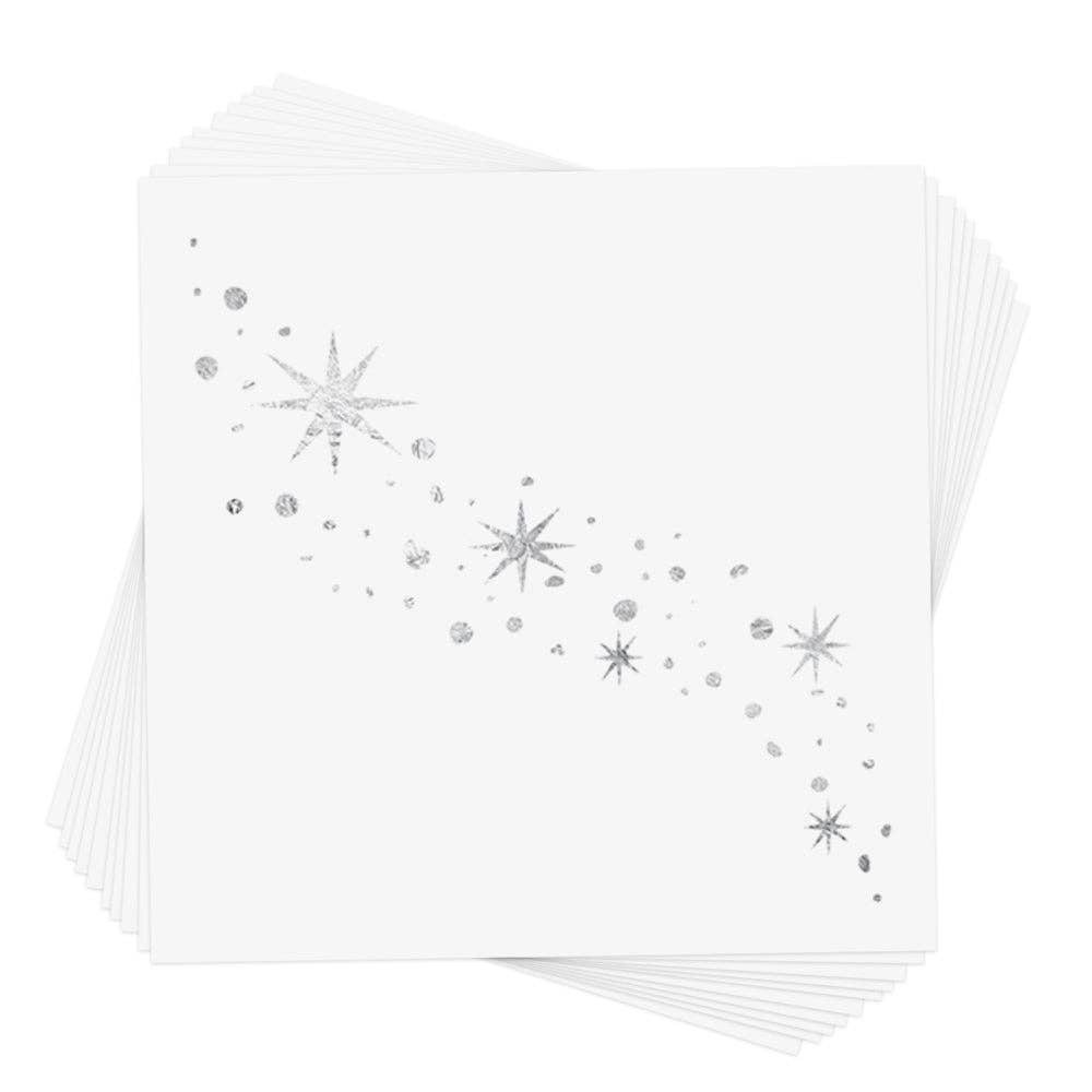 MILKY WAY | METALLIC SILVER TEMPORARY TATTOOS