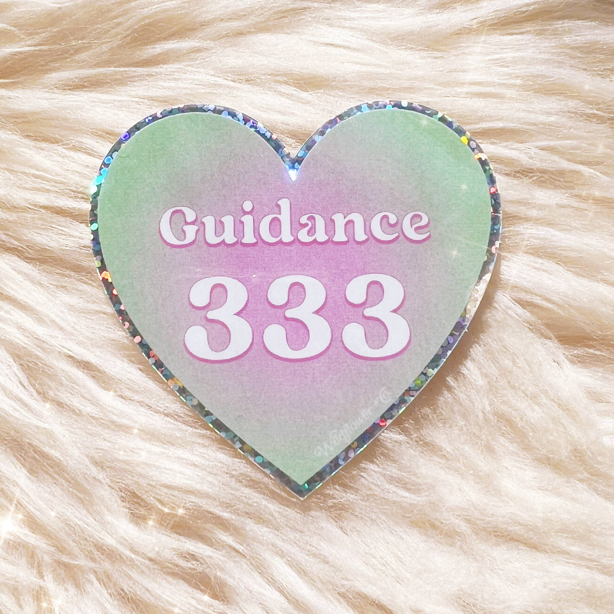 Angel Number Heart Sticker - Manifest Protection Alignment +