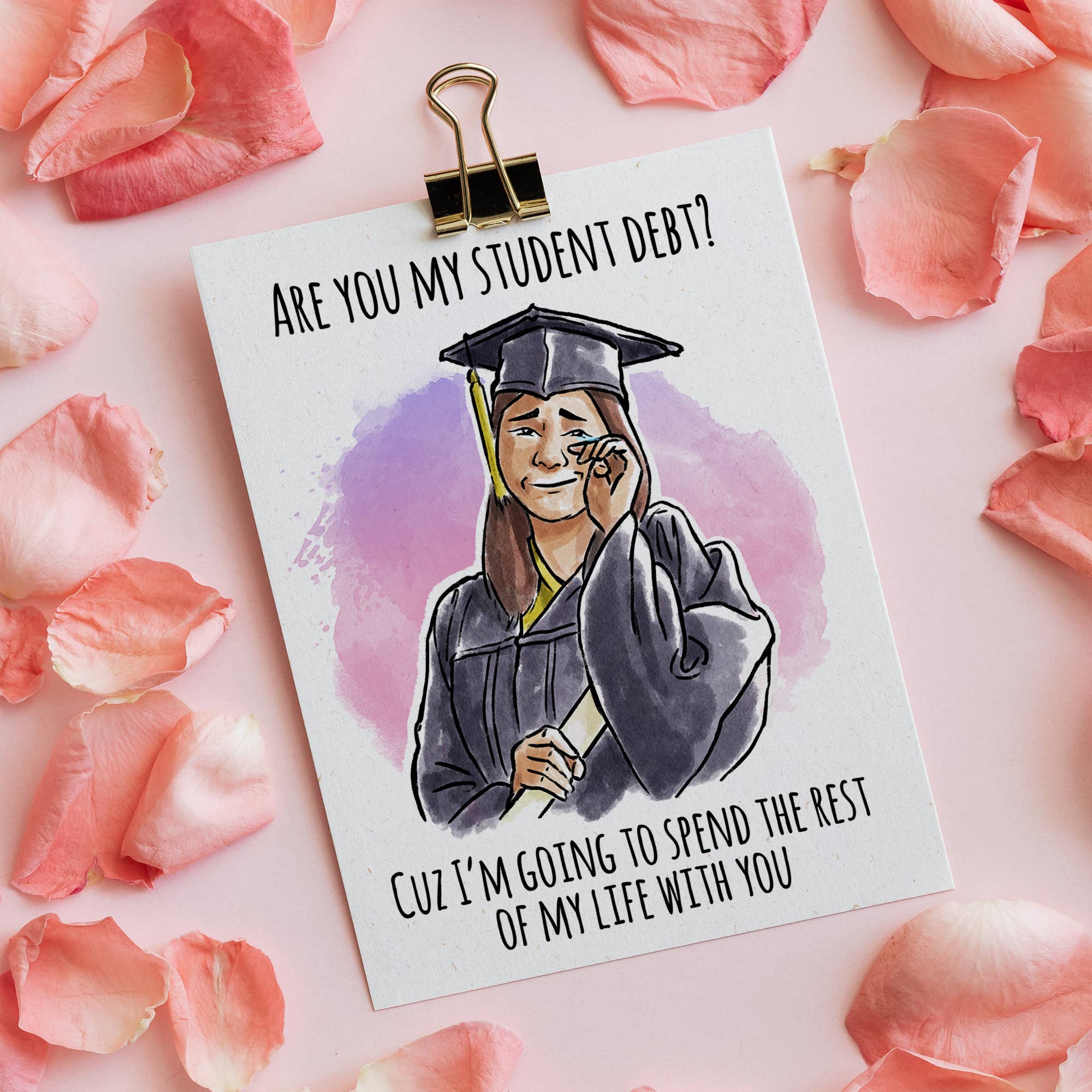 "Rest of my Life" - Funny Student Debt Couples Valentines