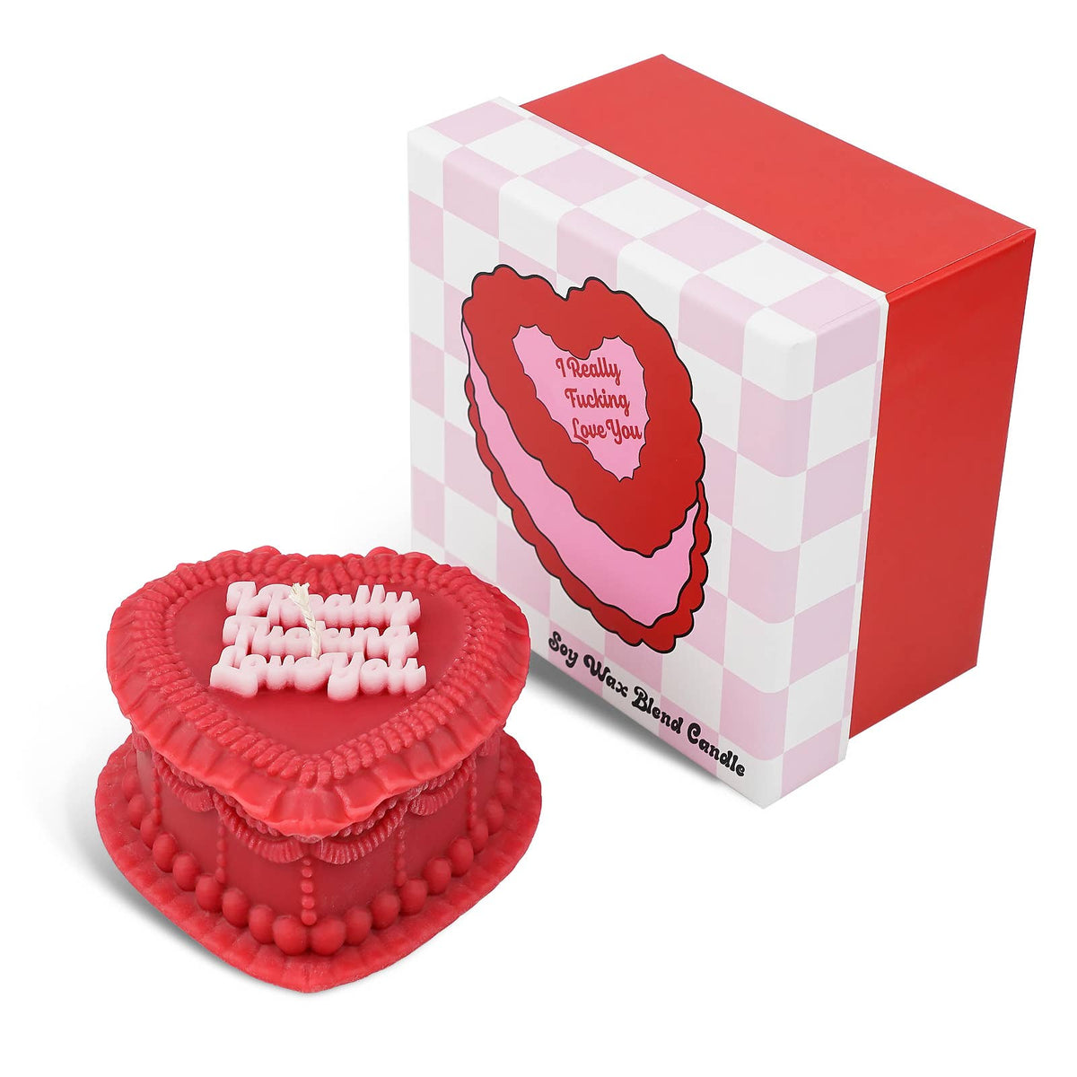 I Really Fucking Love You Heart Candle (Valentine's Day)