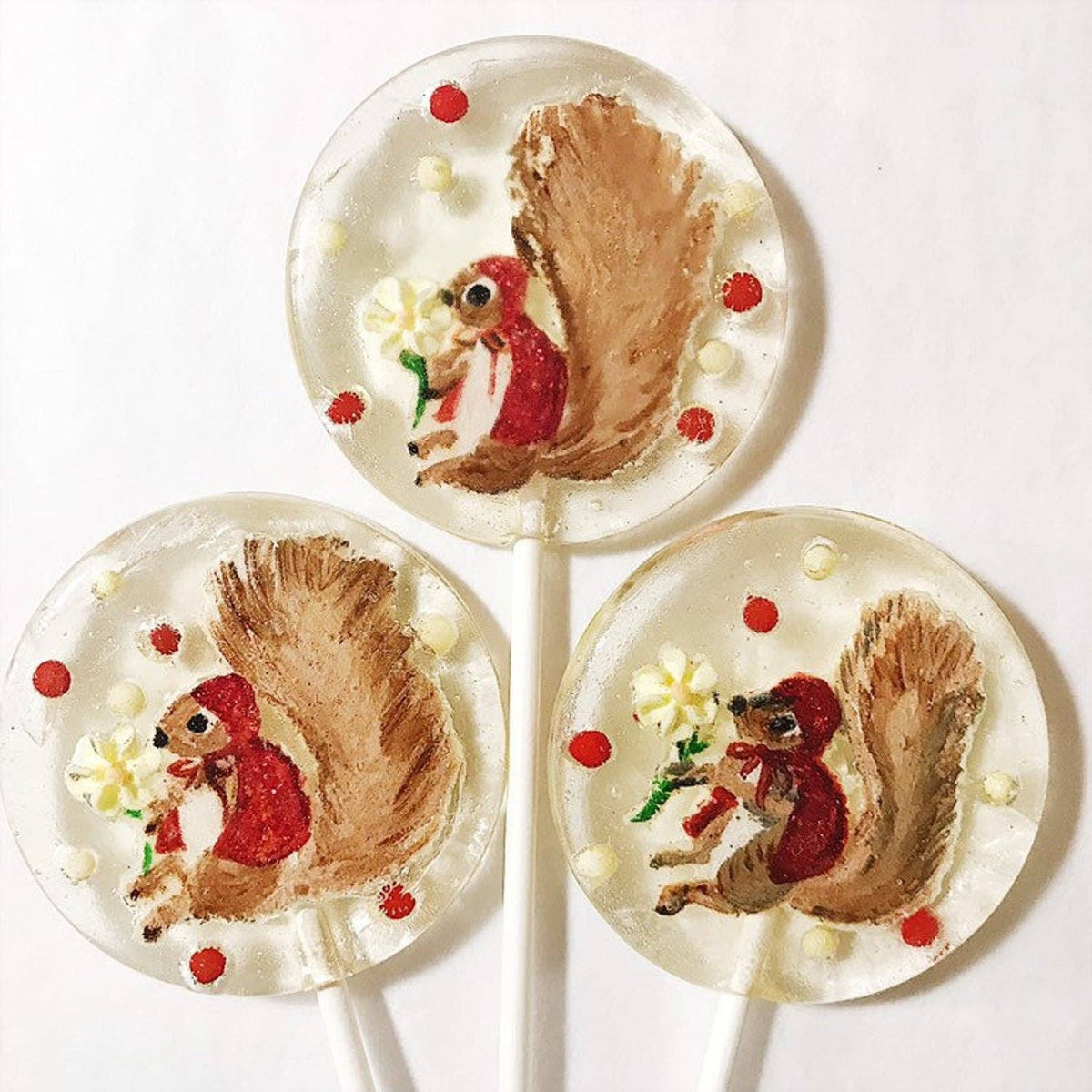 Little Red Riding Squirrel Lollipops