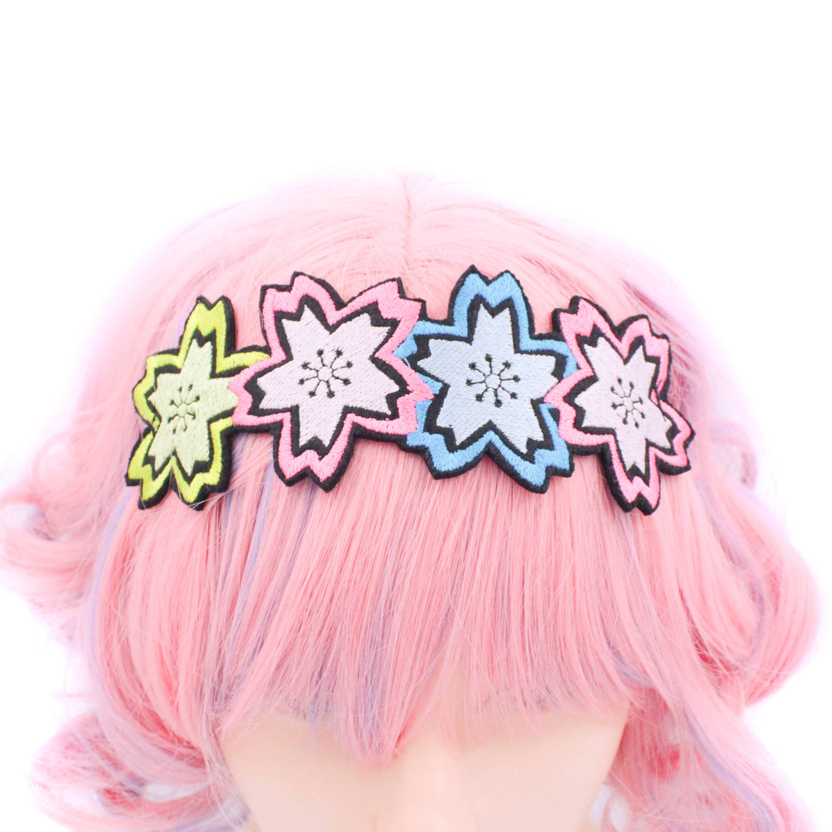 Pop Art Sakura Cherry Blossom Headband - Handmade in the USA