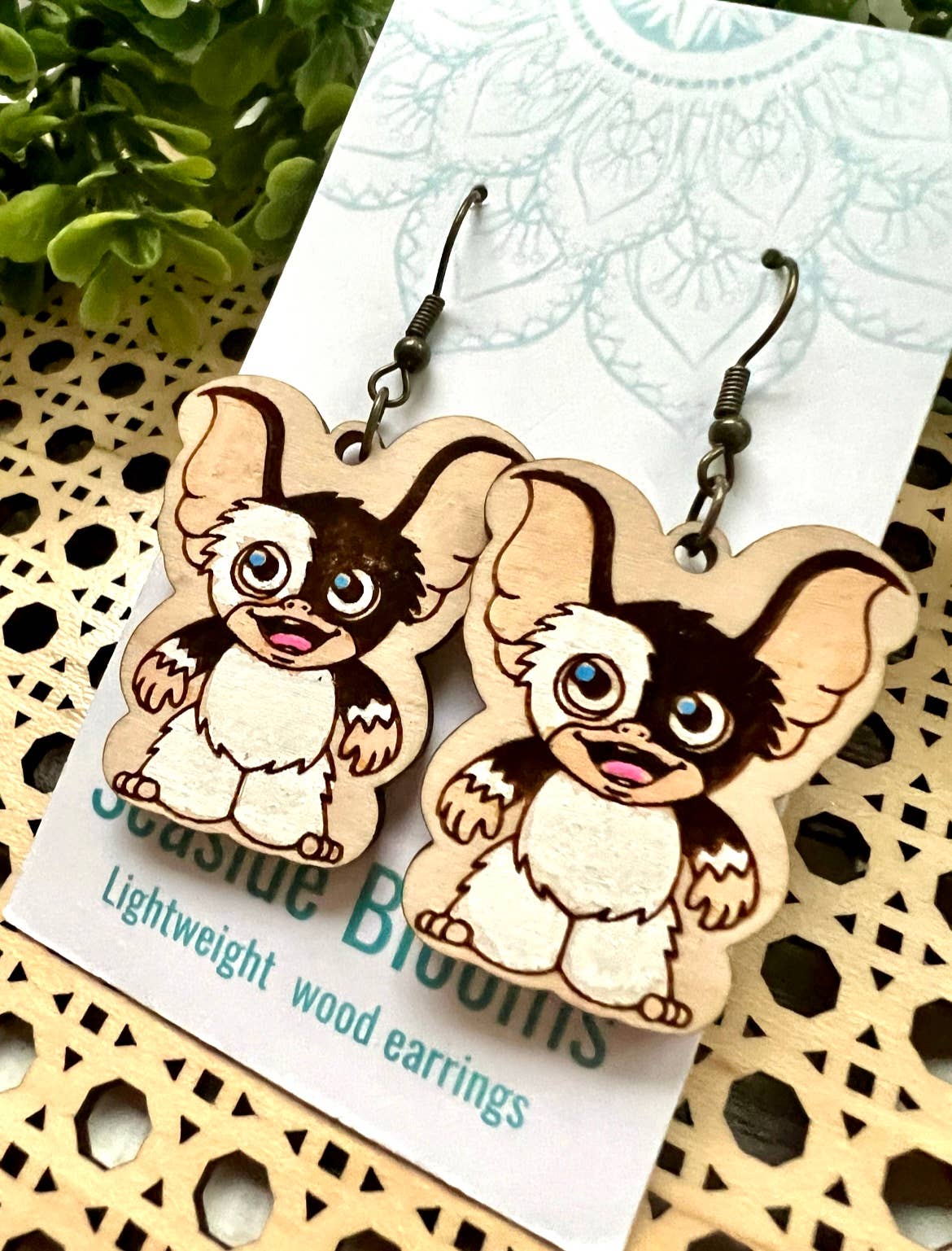 Fun holiday character hand painted maple wood 