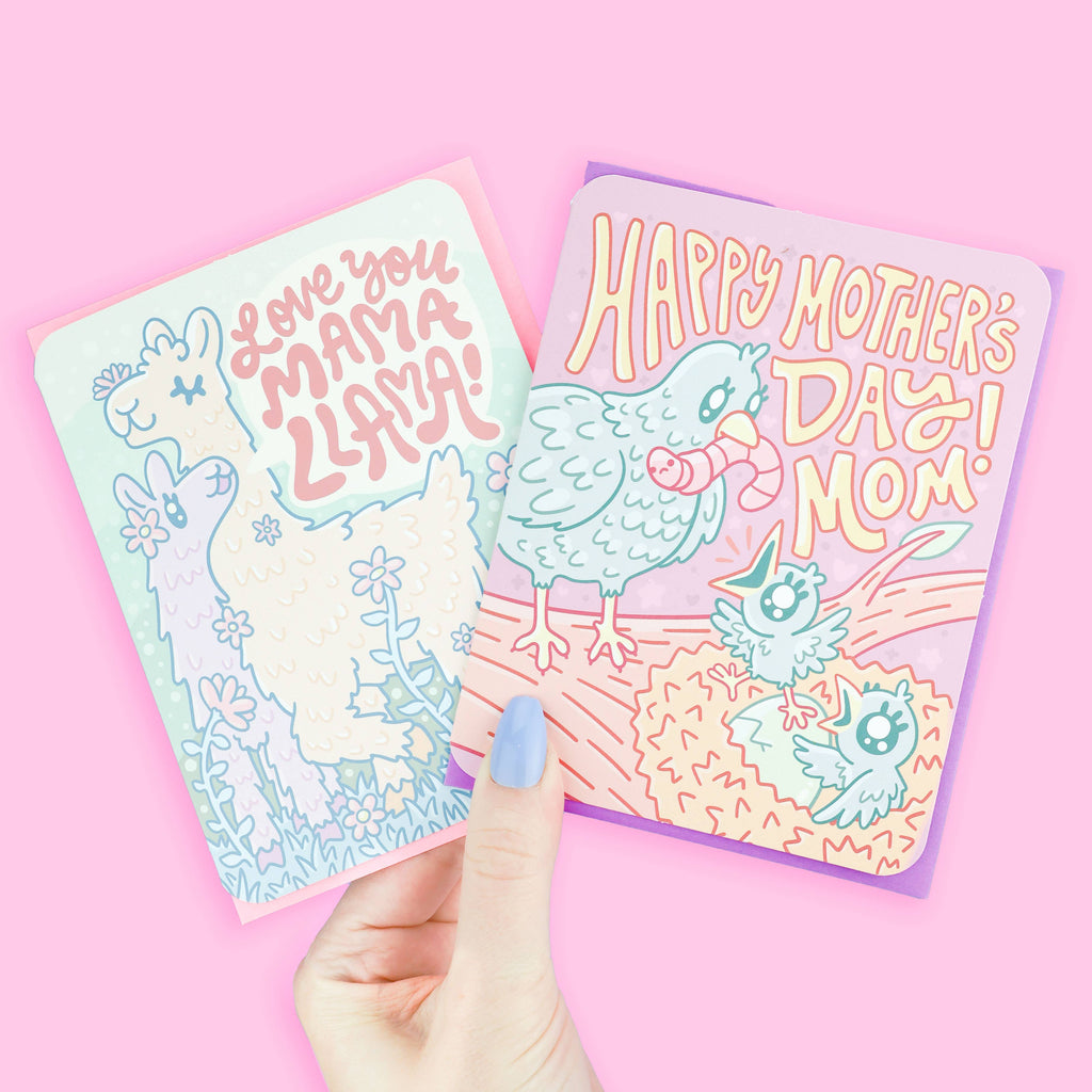 Mama Llama, Cute, Mom Gift, Mother's Day Card with Envelope