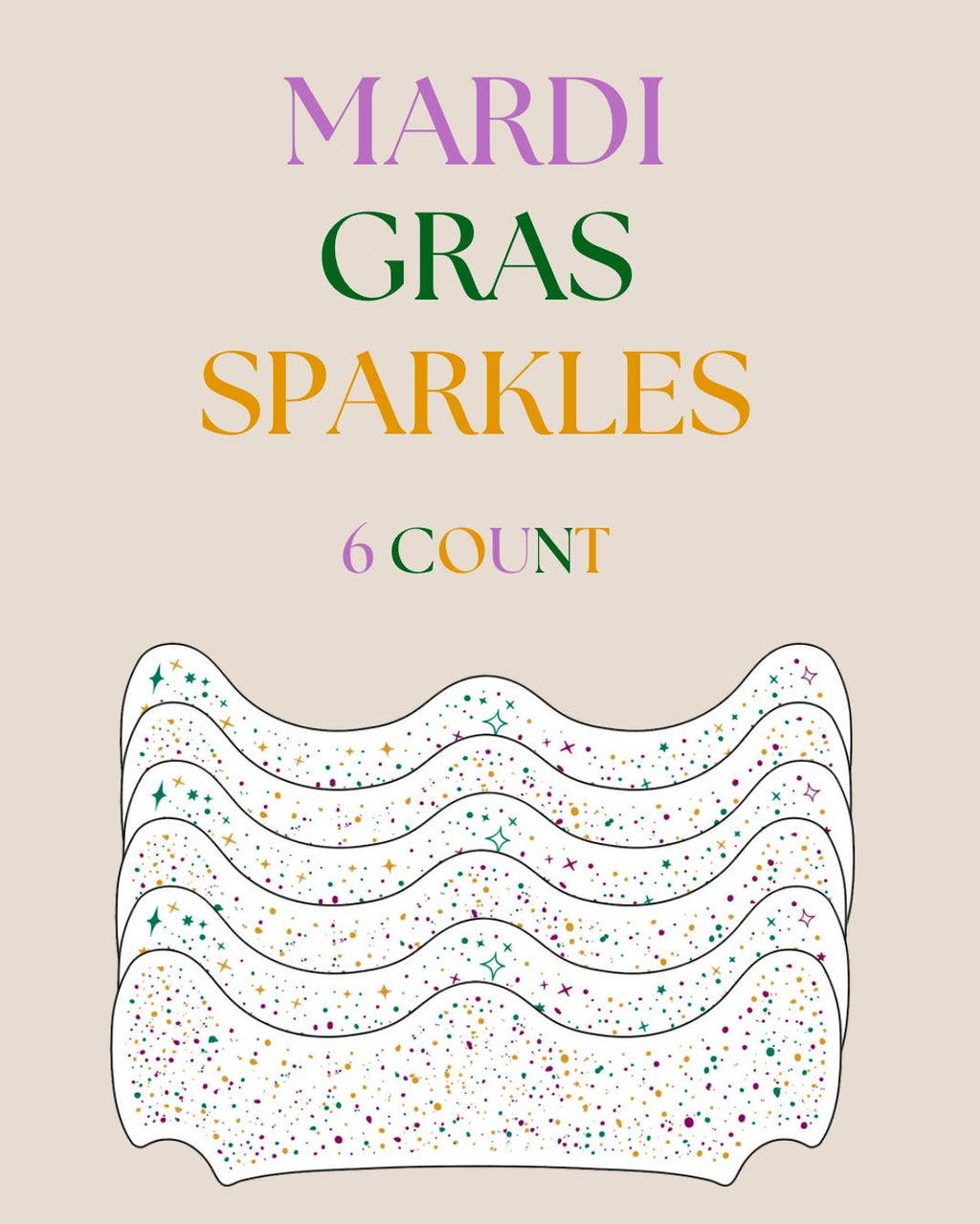 Mardi Gras Face Sparkles | Face Freckles | Face Sparkles