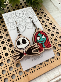 Halloween fun character movie hand painted maple wood )