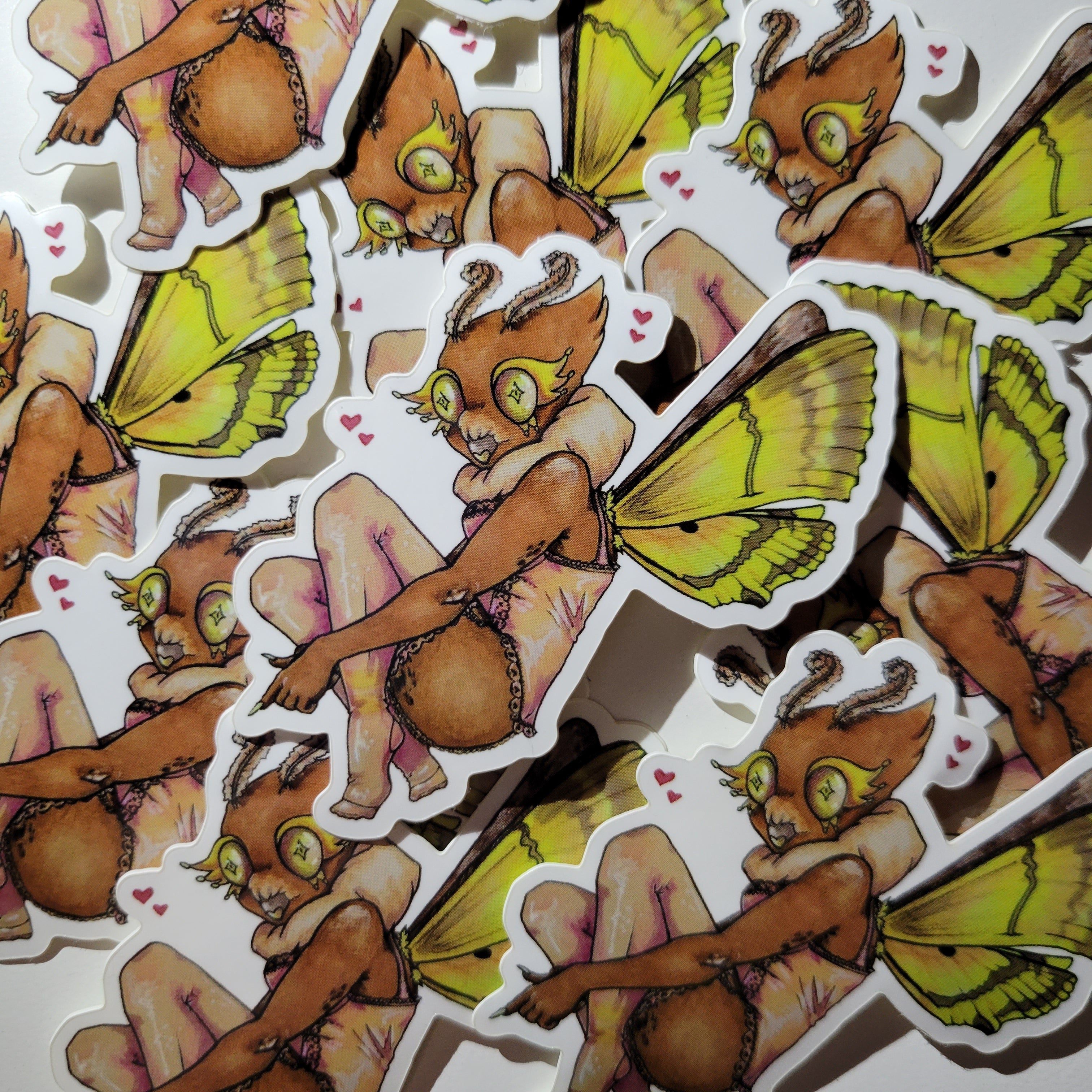 Death’S Head Moth Pin-Up Sticker