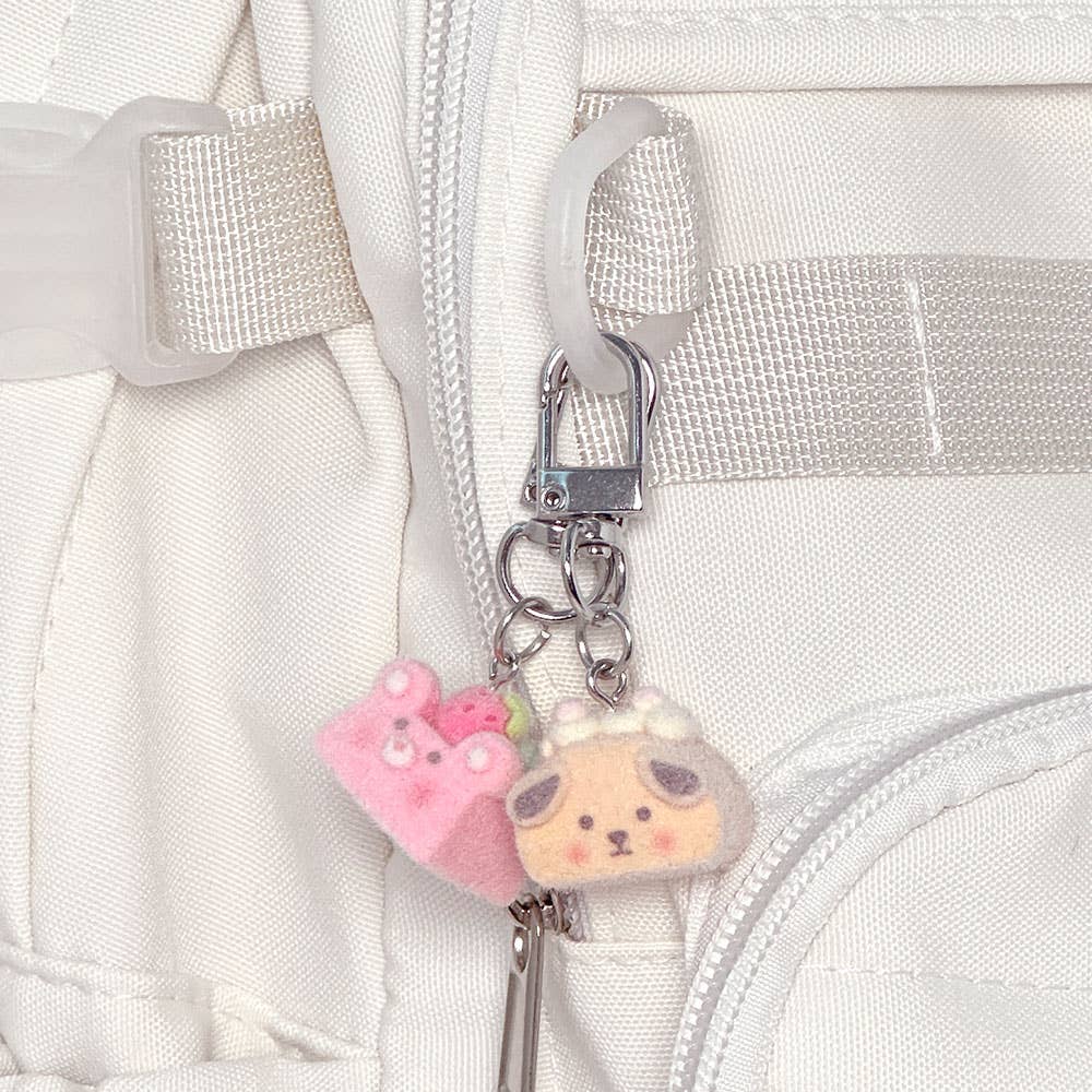 Fuzzy Cake Keychain Blind Box (Random Style)