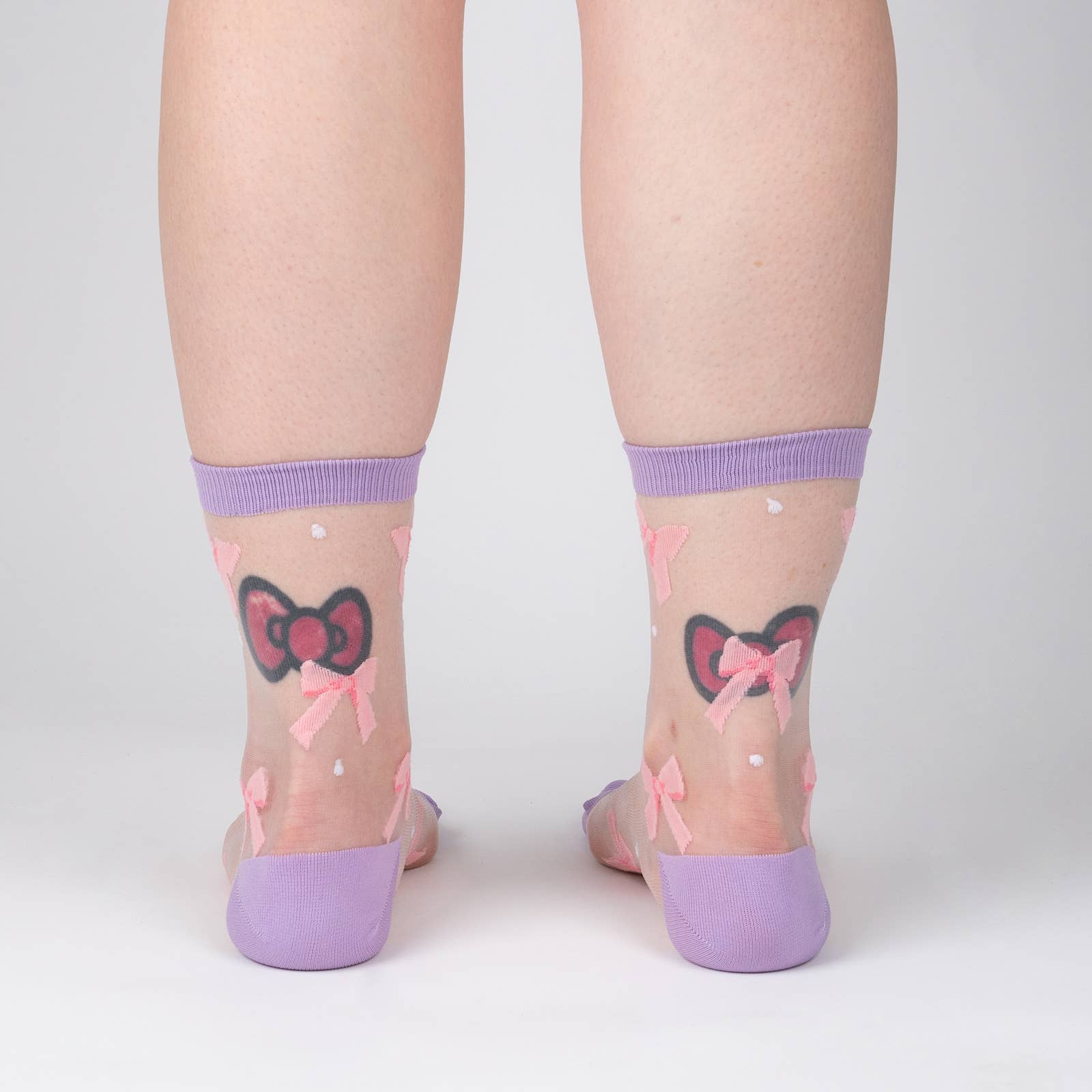 Wrapped in a Bow Sheer Crew Socks