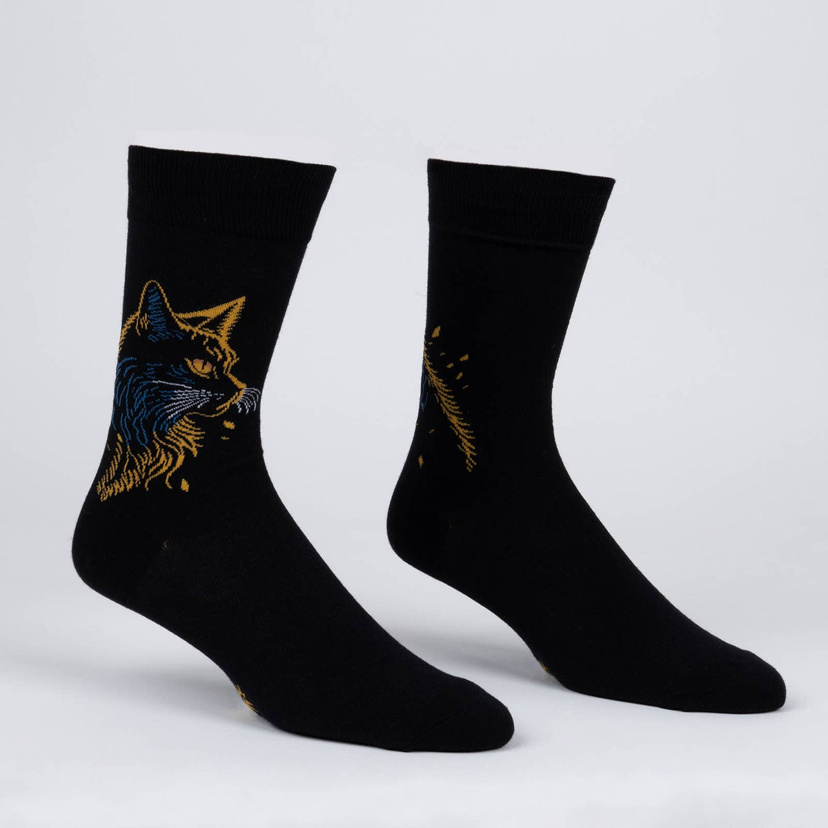 Night Cat Crew Socks