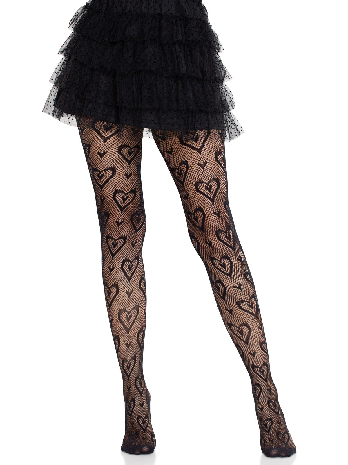 Cherie Heart Net Tights