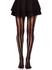 Kyra Striped Net Tights