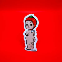 Angry Straw-baby | Sonny Angel | Weatherproof Sticker