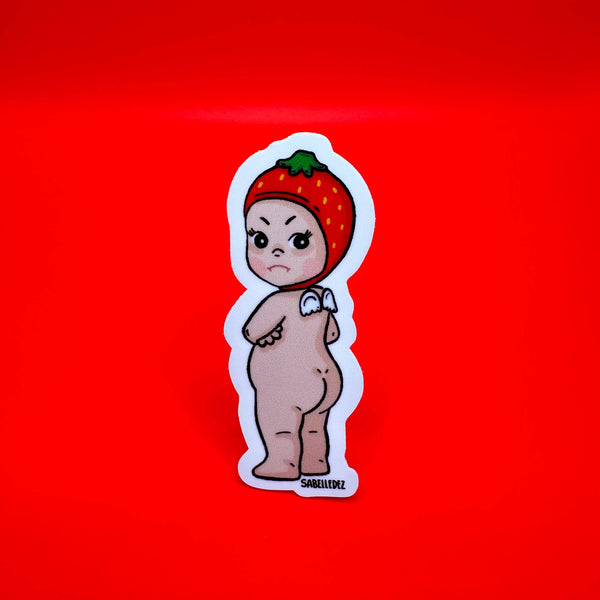 Angry Straw-baby | Sonny Angel | Weatherproof Sticker