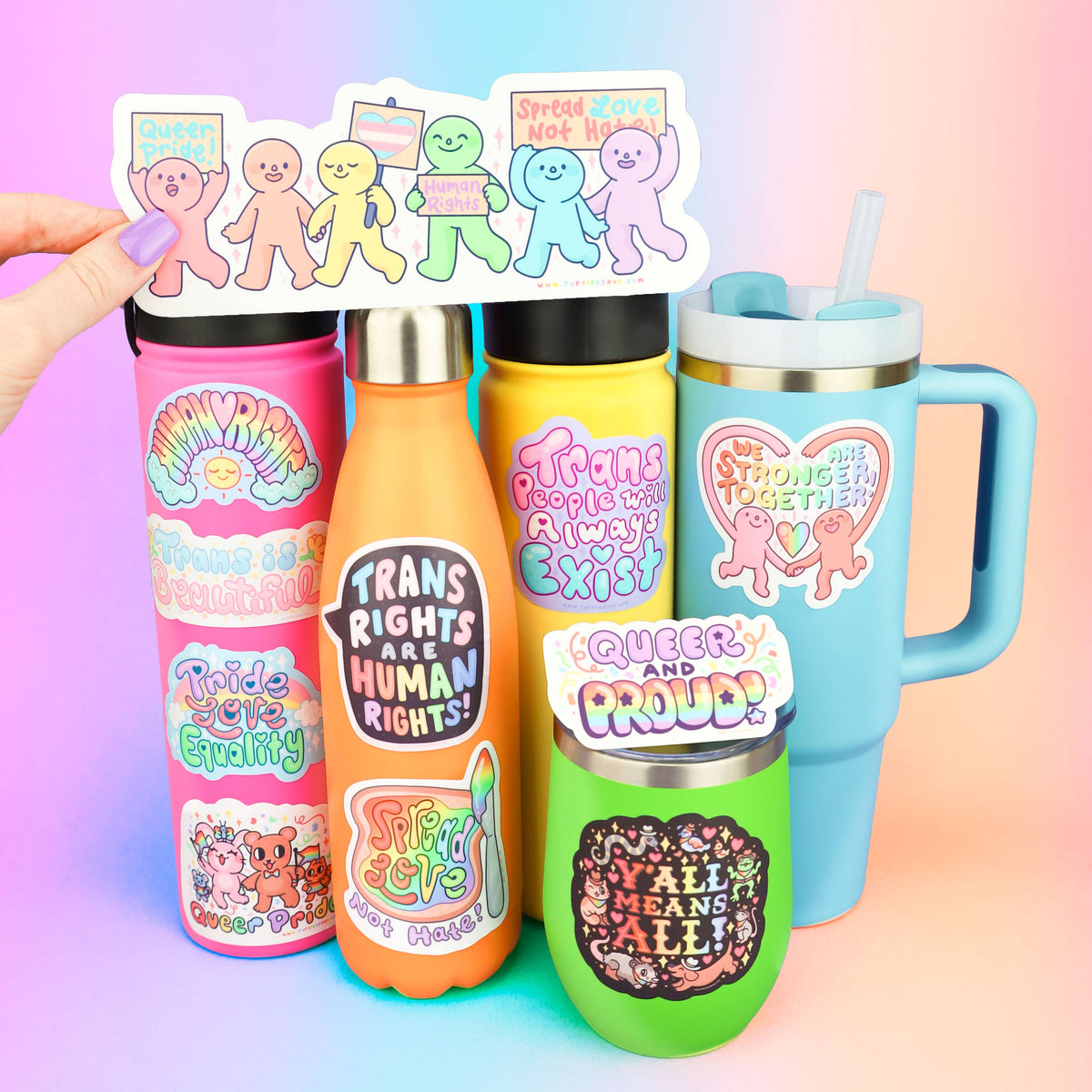 Queer Pride, LGBTQ, Pride Month, Queer, Vinyl Sticker