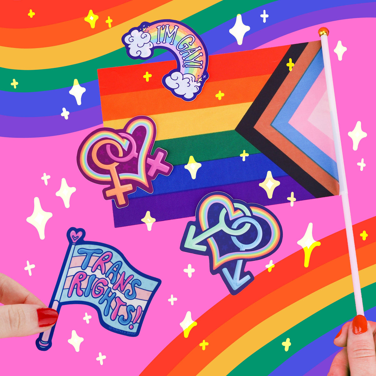I'm Gay Rainbow Pride Vinyl Sticker