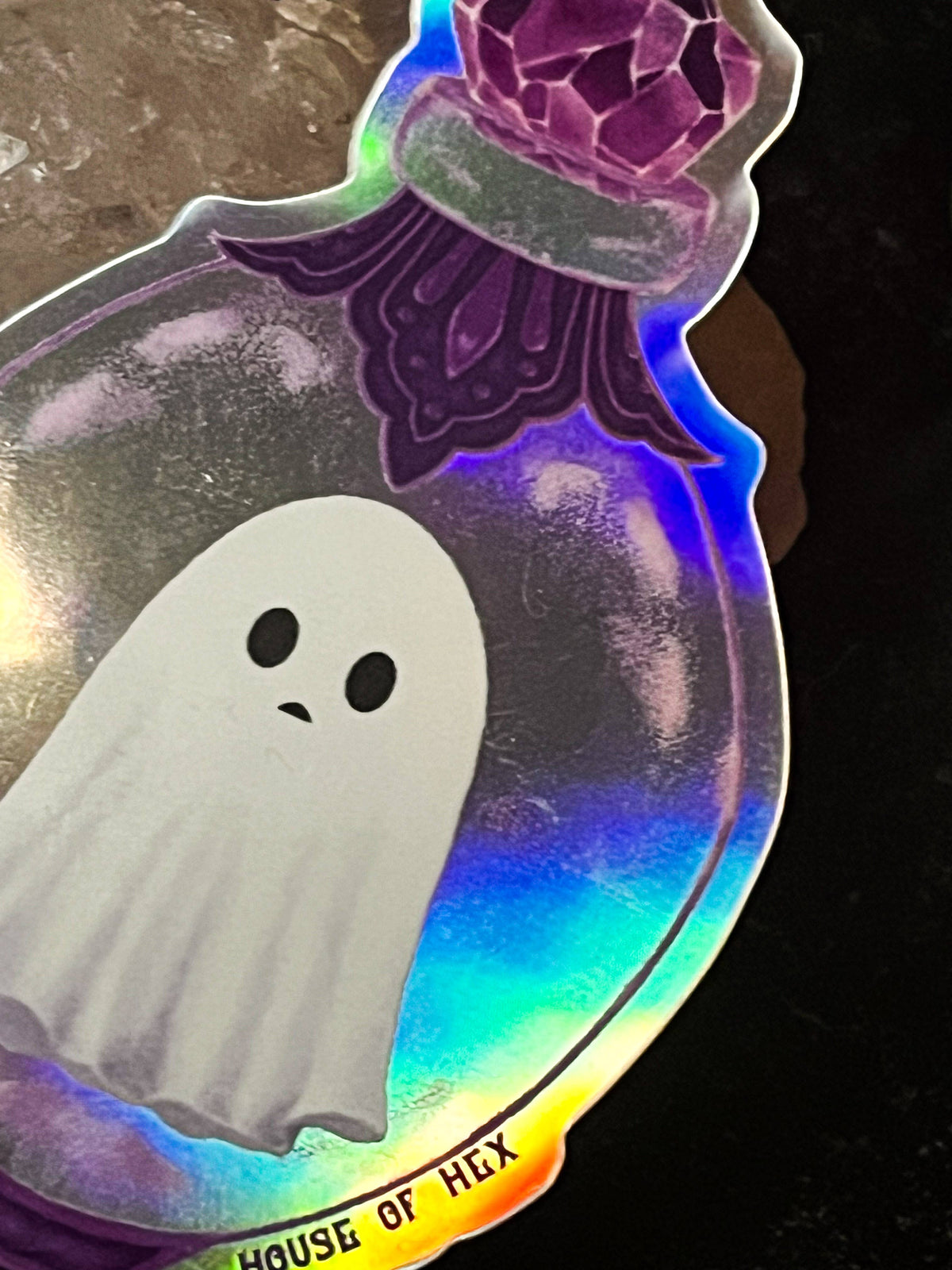 Ghost in Trinket Sticker | dark decor | witchy decor | witch