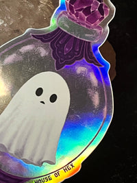 Ghost in Trinket Sticker | dark decor | witchy decor | witch