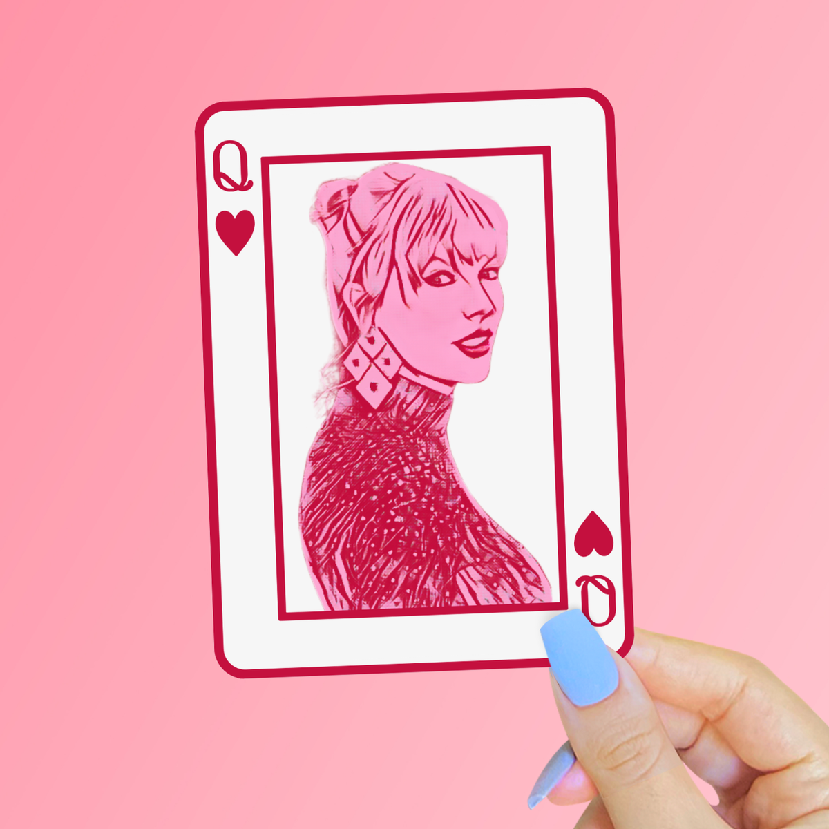 Taylor Swift Sticker, Queen of Hearts, Swiftie Gifts