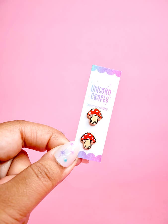 Mushroom Earrings