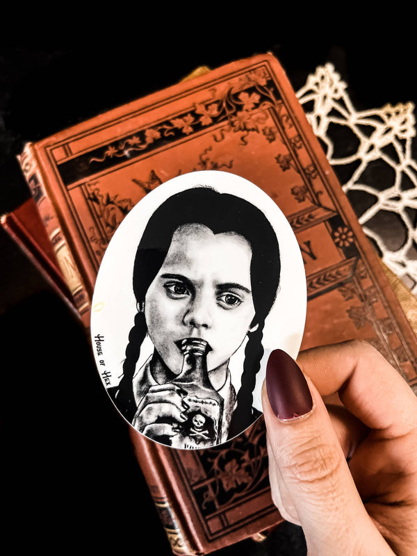 Wednesday Addams Sticker | spooky | dark | movie |