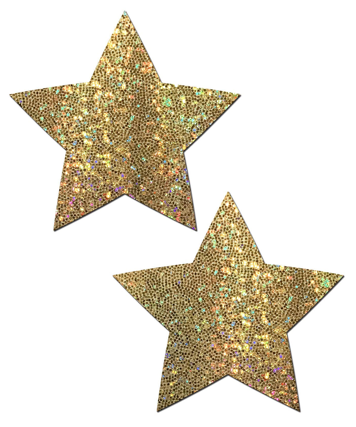 Star: Gold Glitter Stars Nipple Pasties by Pastease®