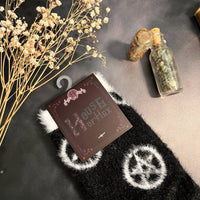 Fuzzy Pentagram Socks | Silky soft | Pentacle | witch