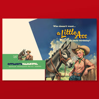 A LITTLE ASS funny birthday card