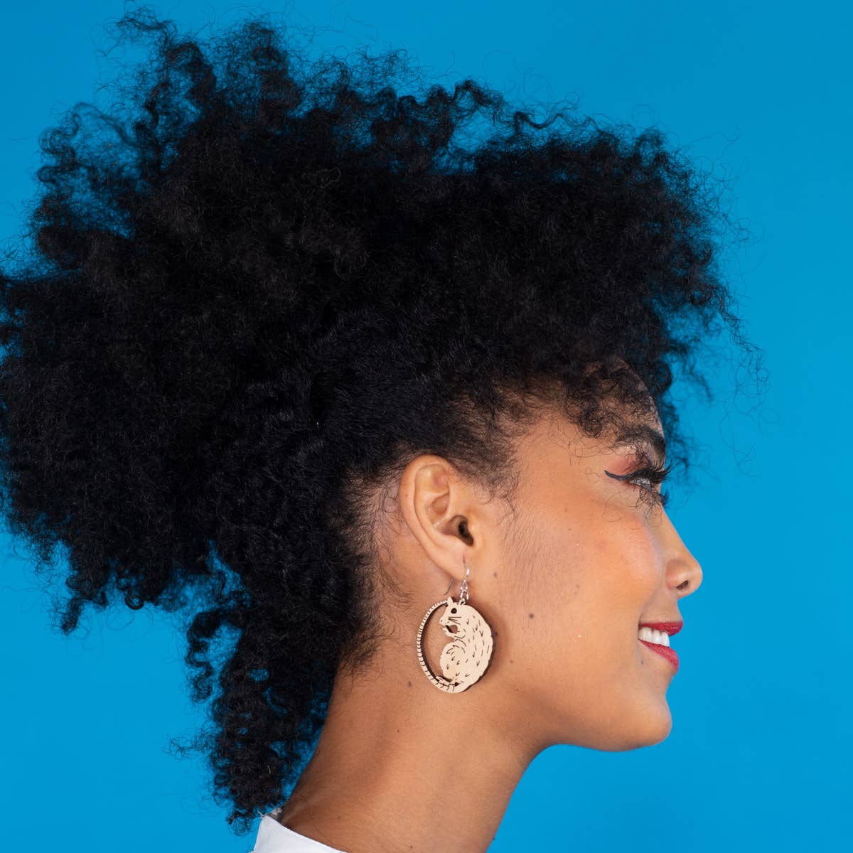 Wood Rat Earrings Small