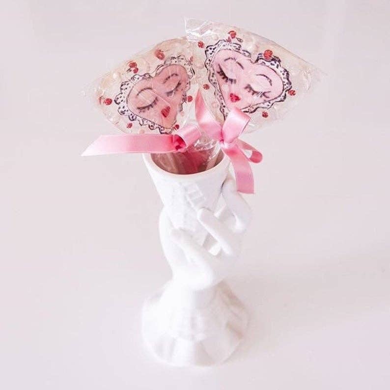 Fondant Sassy Heart Lollipops