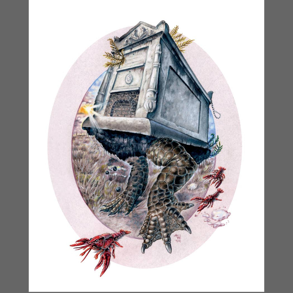 "Cemetery Plodder" 8" x 10" Art Print