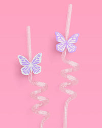 Butterfly Straws - 16 reusable straws