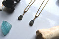 Kambaba Jasper Pendant | Brass