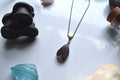 Chrysoprase Pendant | Brass