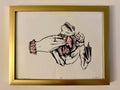 "Dissection"  Screenprint Framed