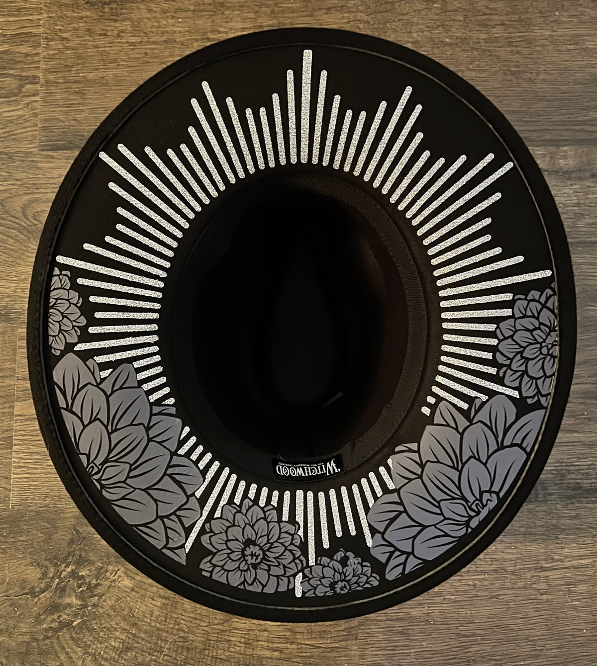 Vegan Felt Hat - XL Brim - Dahlia Burst