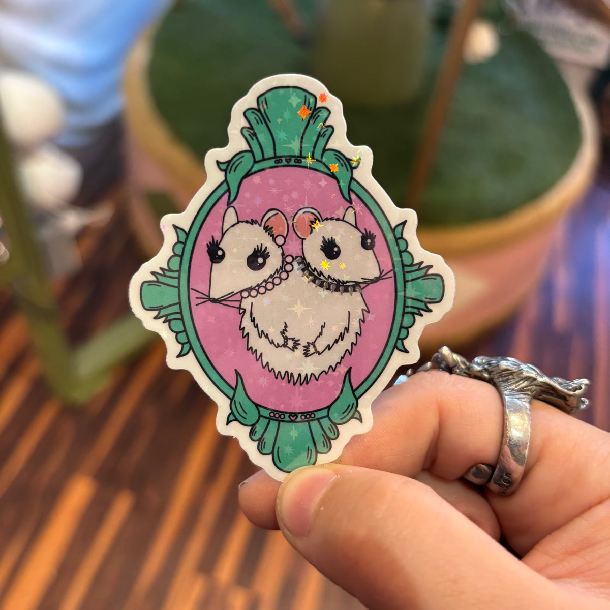 2 Headed Alter Ego Rat Sticker